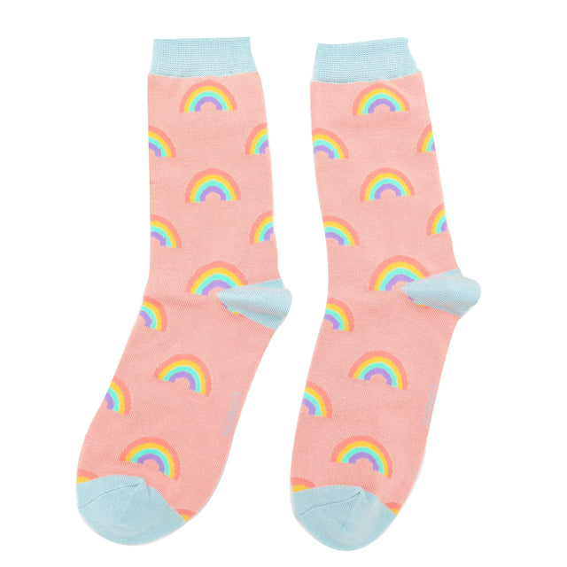 Rainbow Pink Ladies Socks