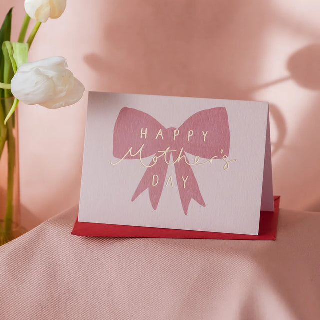 Mother's Day Pink Bow Card