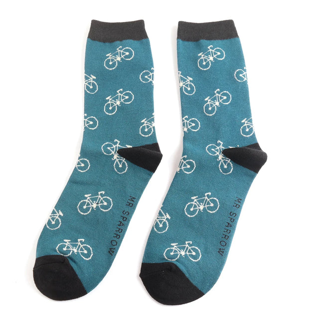 Bike Teal Socks