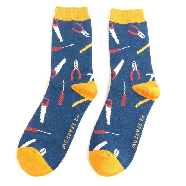 Tool Box Navy Socks