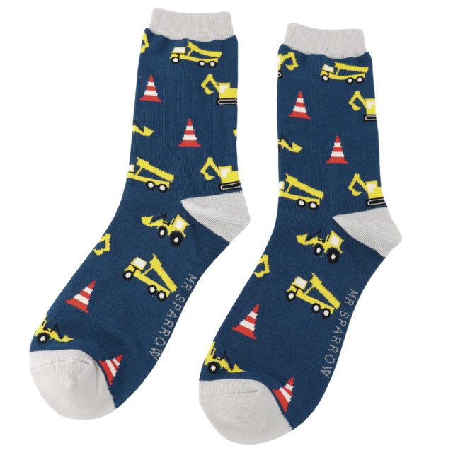 Navy Building Site Socks