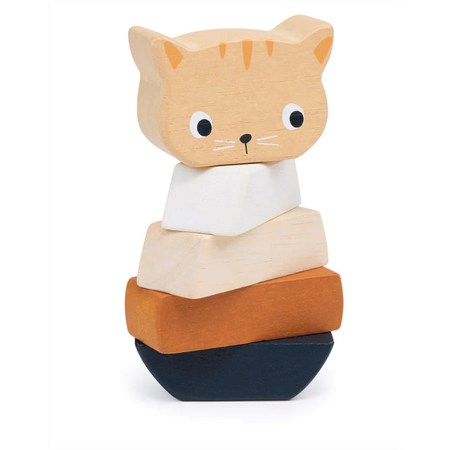 Stacking Wooden Kitten