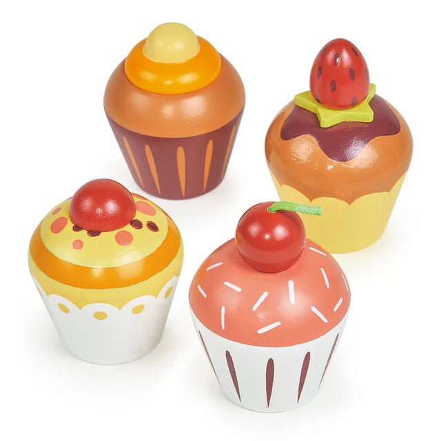 Wooden Teatime Cupcake Set