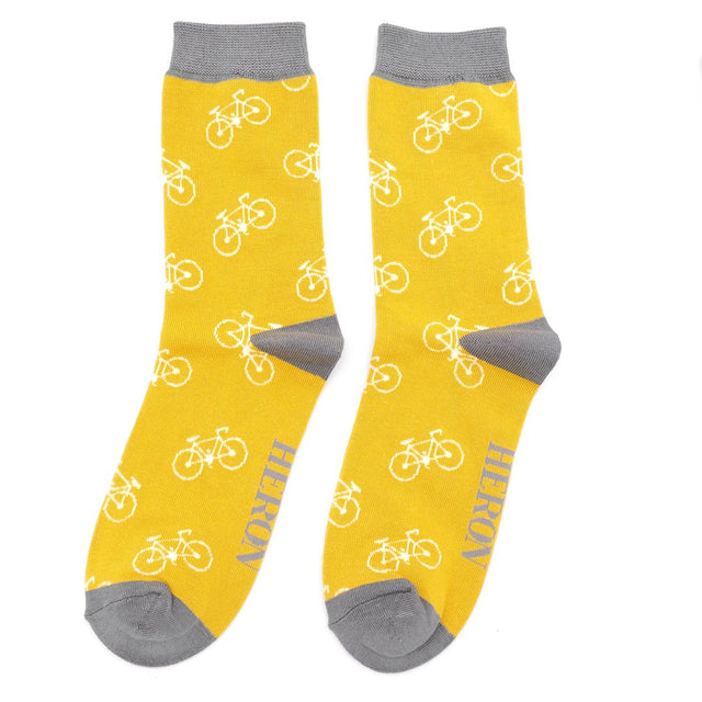 Bikes Yellow Socks