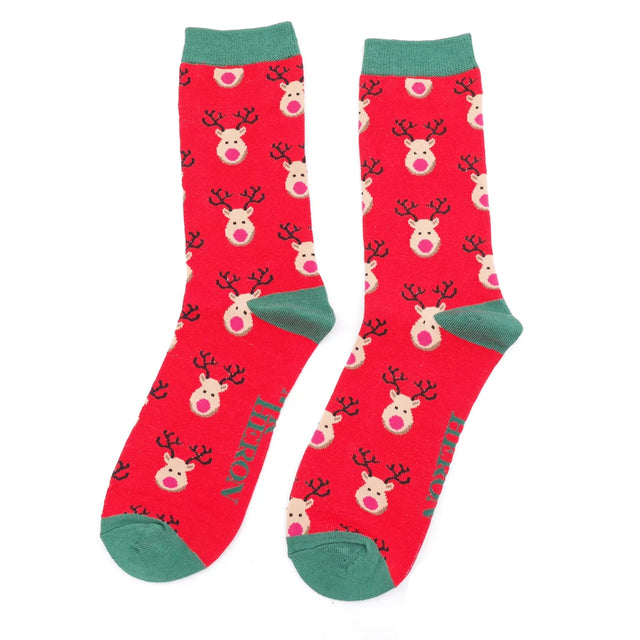 Reindeer Red Men's Socks