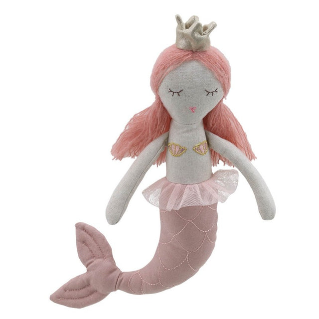 Strawberry Hair Mermaid Linen Doll