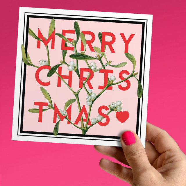 Merry Christmas Mistletoe Card