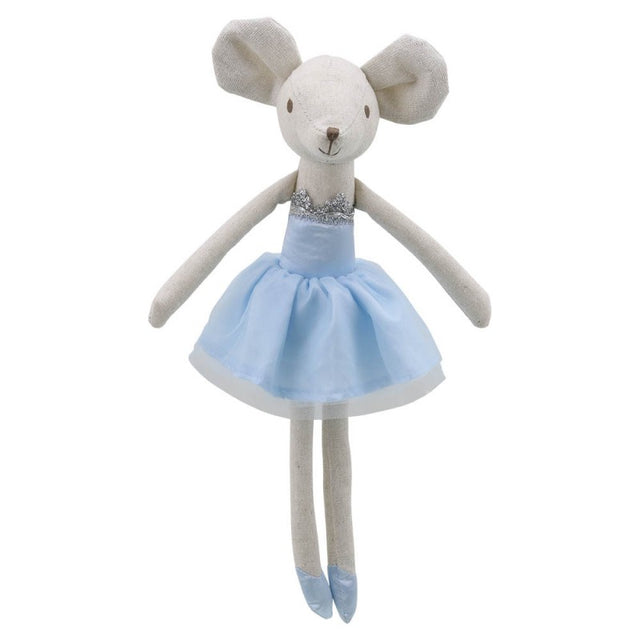 Linen Blue Ballerina Mouse Toy