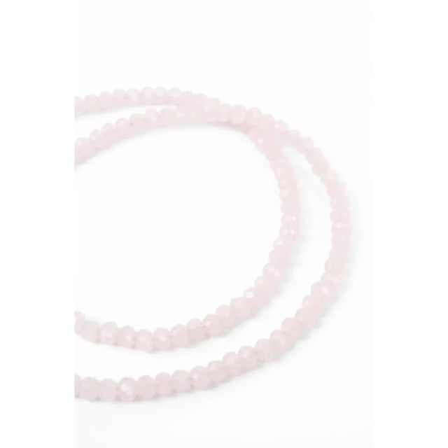Rose Pink Beaded Necklace