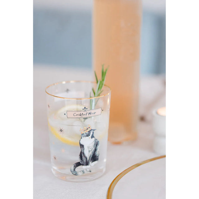 Pussycat Cocktail Hour Hi Ball Glass