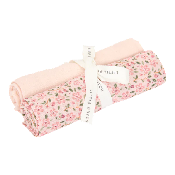 Set Of Two Muslins: Fairy Floral & Blossom