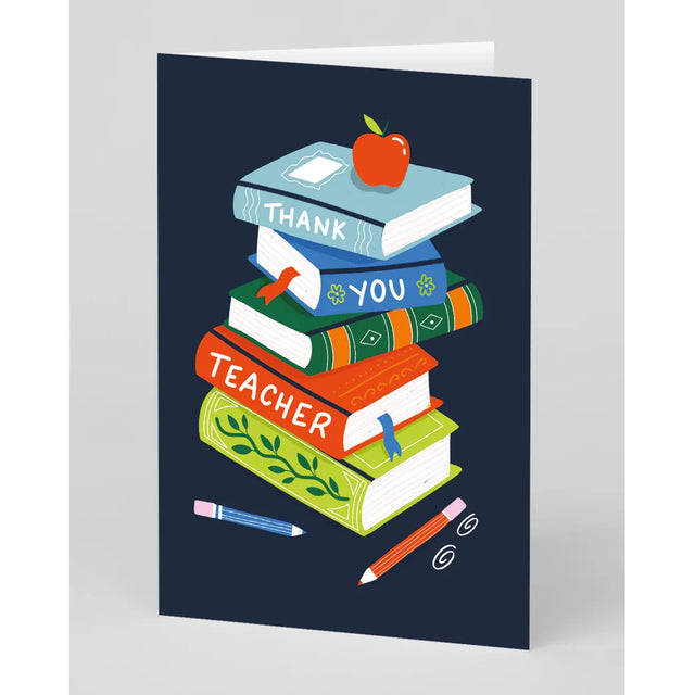 Thank You Teacher Books Card
