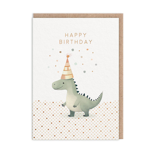 Cute Dinosaur Birthday Card