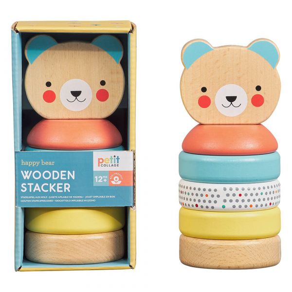 Happy Bear Wooden Stacker
