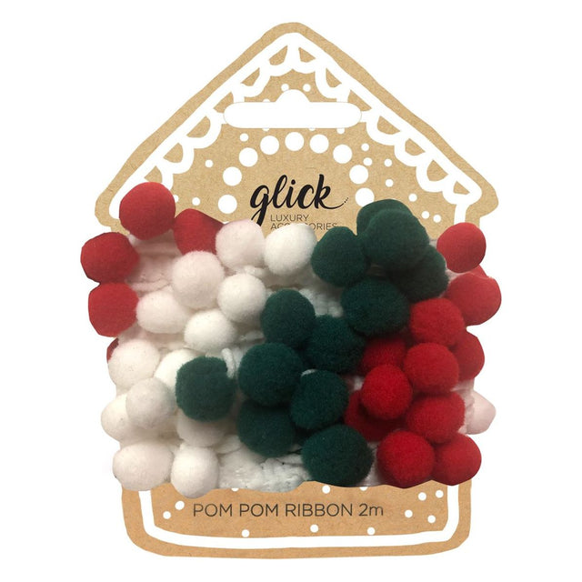 Traditional Festive Pom Pom Ribbon