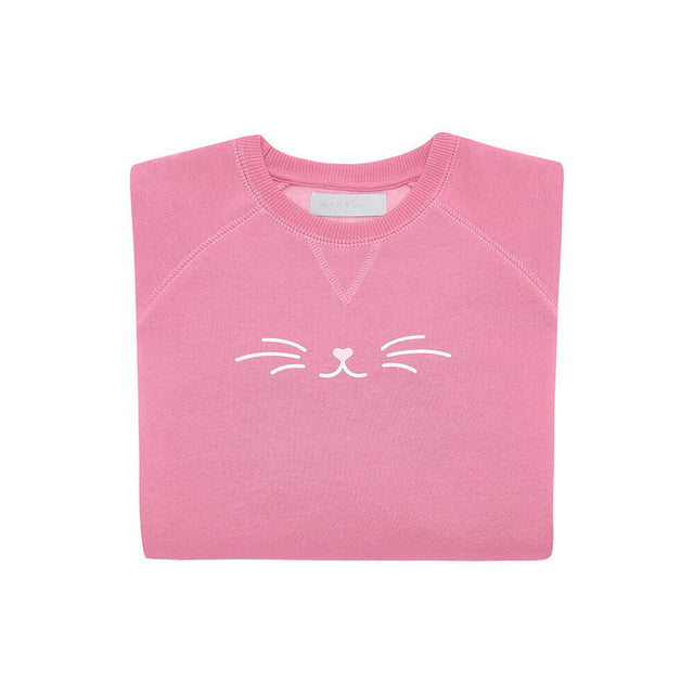 Cat Rose Pink Sweatshirt