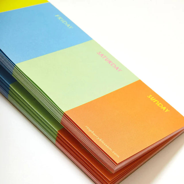 Rainbow Keyboard Week Planner