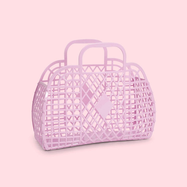 Lilac Small Retro Basket Jelly Bag