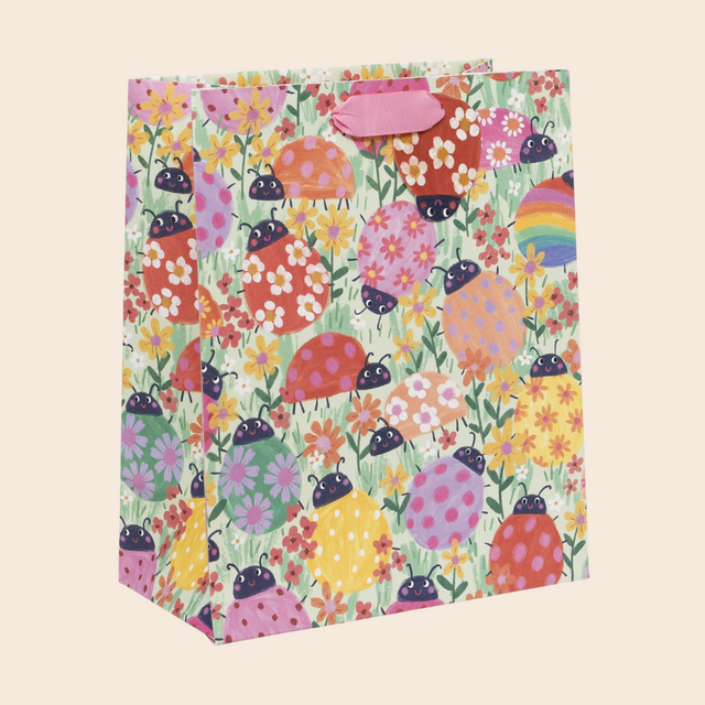 Large Loveable Ladybirds Gift Bag