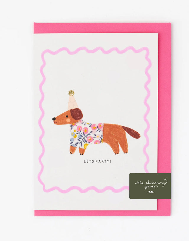 Liberty Sausage Dog Birthday Card