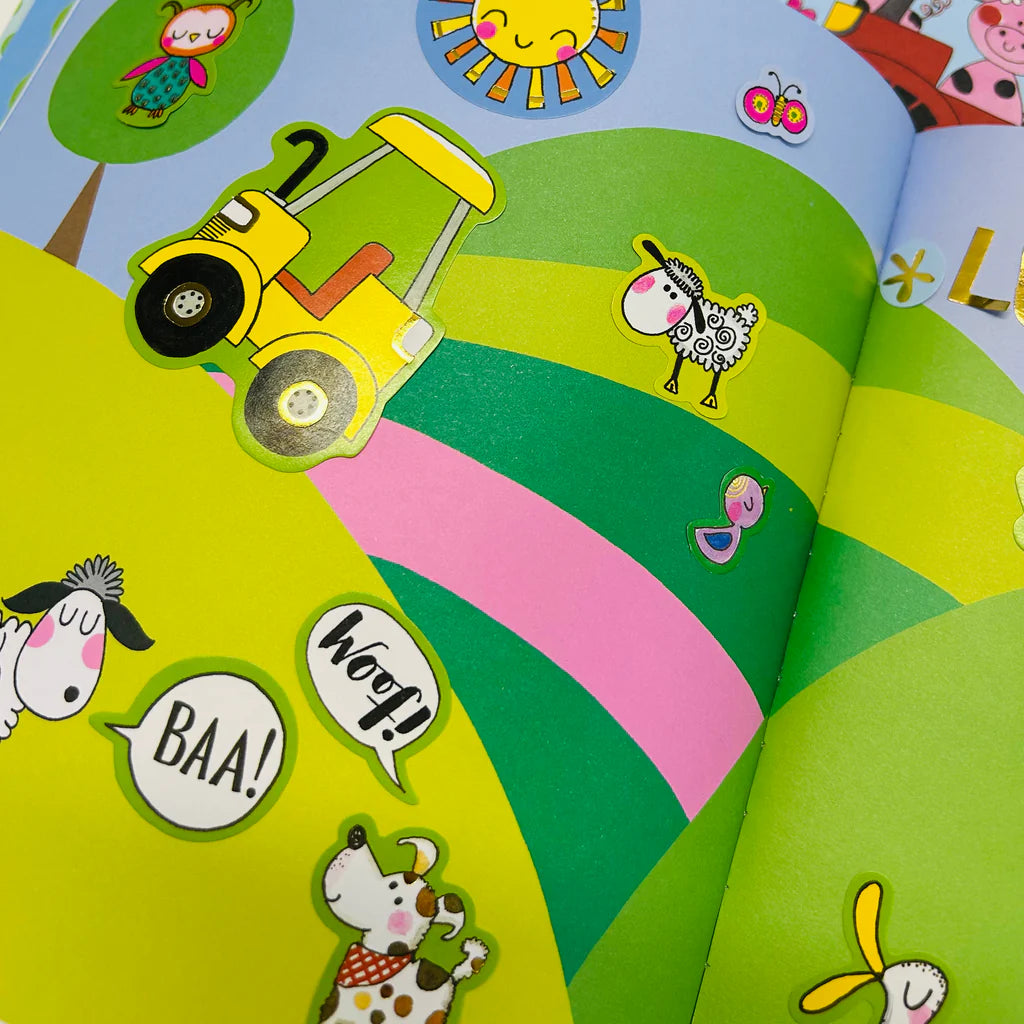 On The Farm Sticker Scene Book
