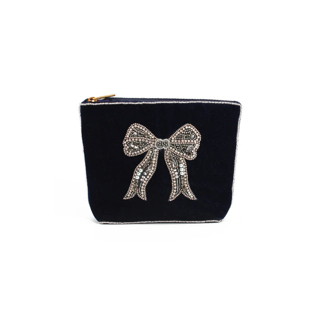 Silver Bow Small Pouch