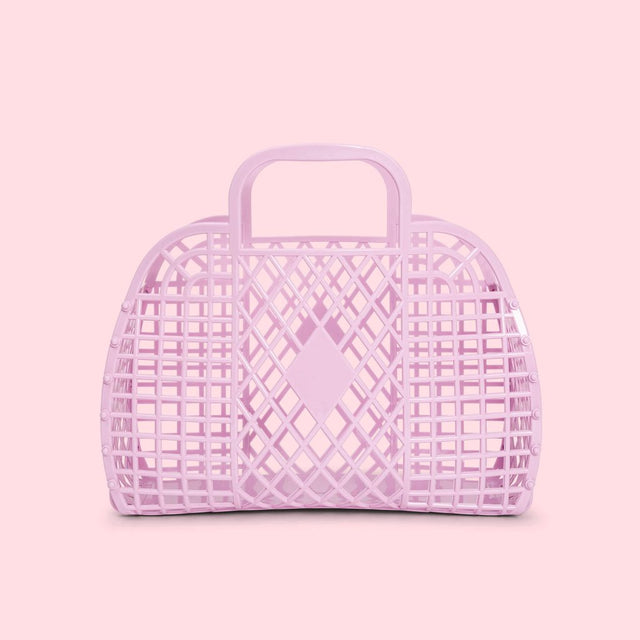 Lilac Small Retro Basket Jelly Bag