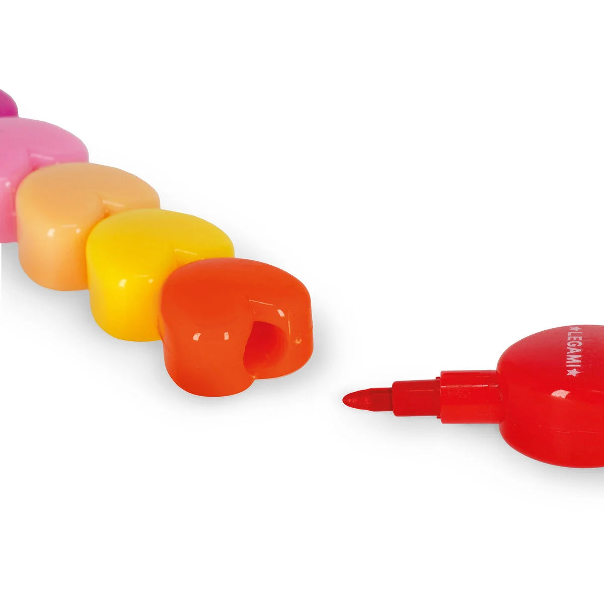 Stackable Heart Crayons