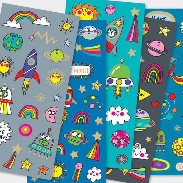 Luxury Foiled Sticker Book - Cosmic Space
