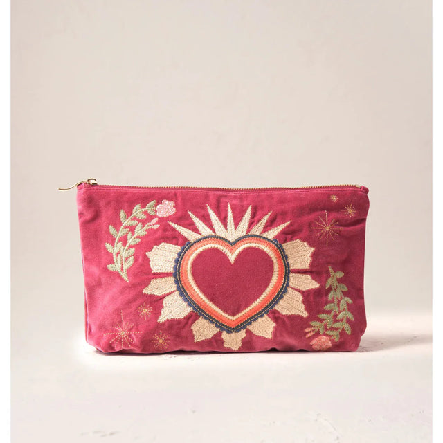 Sacred Heart Rhubarb Everyday Pouch