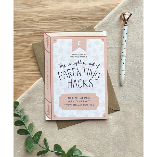 Parenting Hacks Baby Book Card