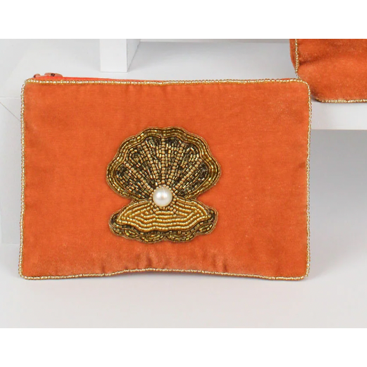 Gold Clam Coin Purse