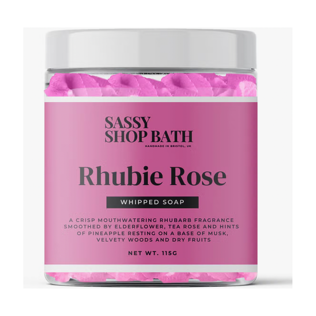 Rhubie Rose Whipped Soap