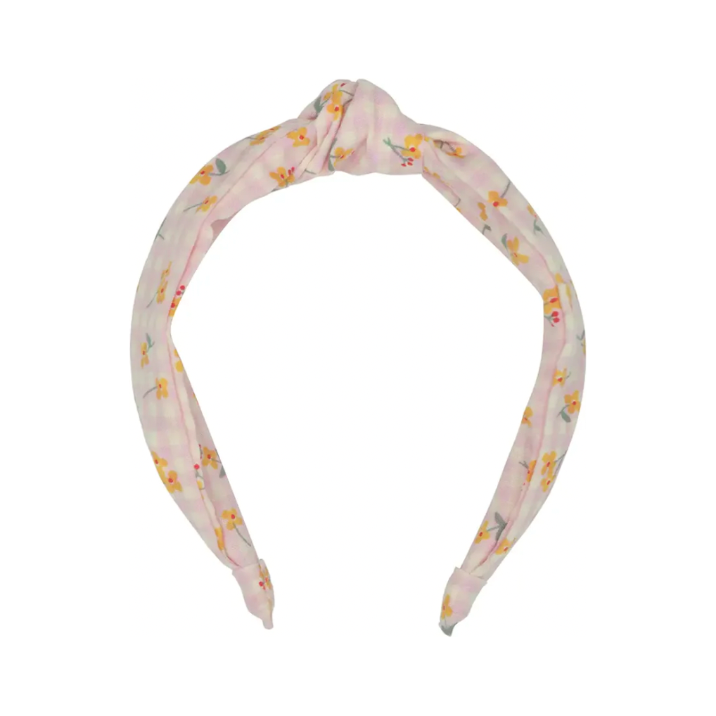 Buttercup Knotted Gingham Headband