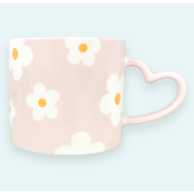 Pink Flowers Mug