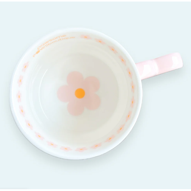 Pink Flowers Mug