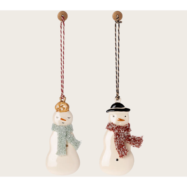 Metal Snowmen Decorations