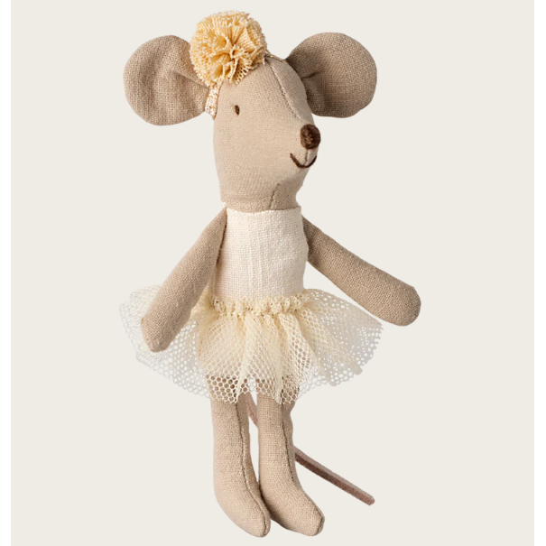 Little Sister Cream Ballerina Mouse