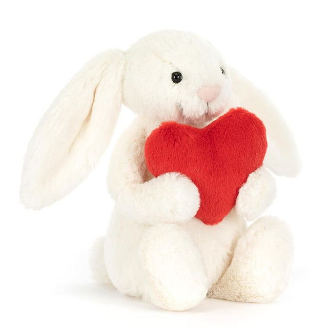 Medium Bashful Red Love Heart Bunny