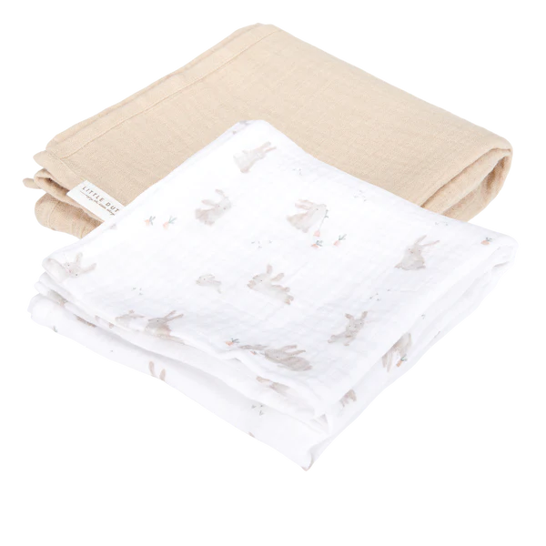 Baby Bunny Muslin Swaddles