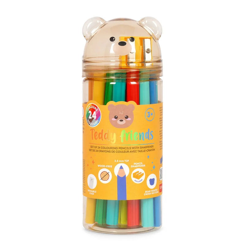 Teddy Friends Colouring Pencils