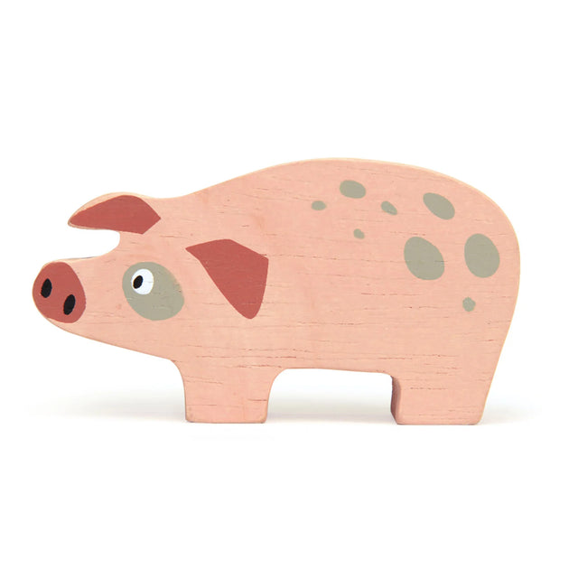 Little Wooden Farm Pig