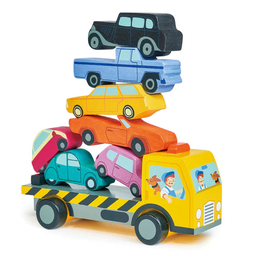 Wooden Stacking Cars