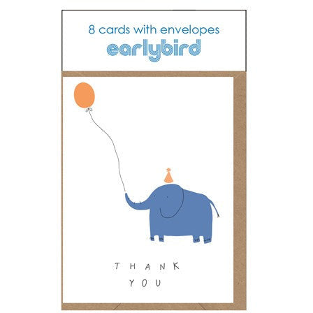 Pack Of Thank You Elephant Cards