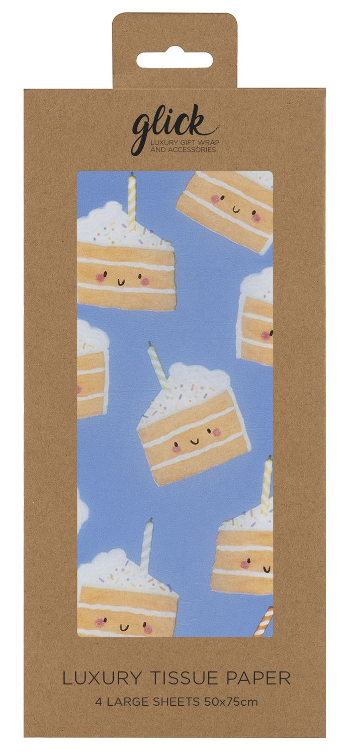 Blue Cakey Tissue Paper