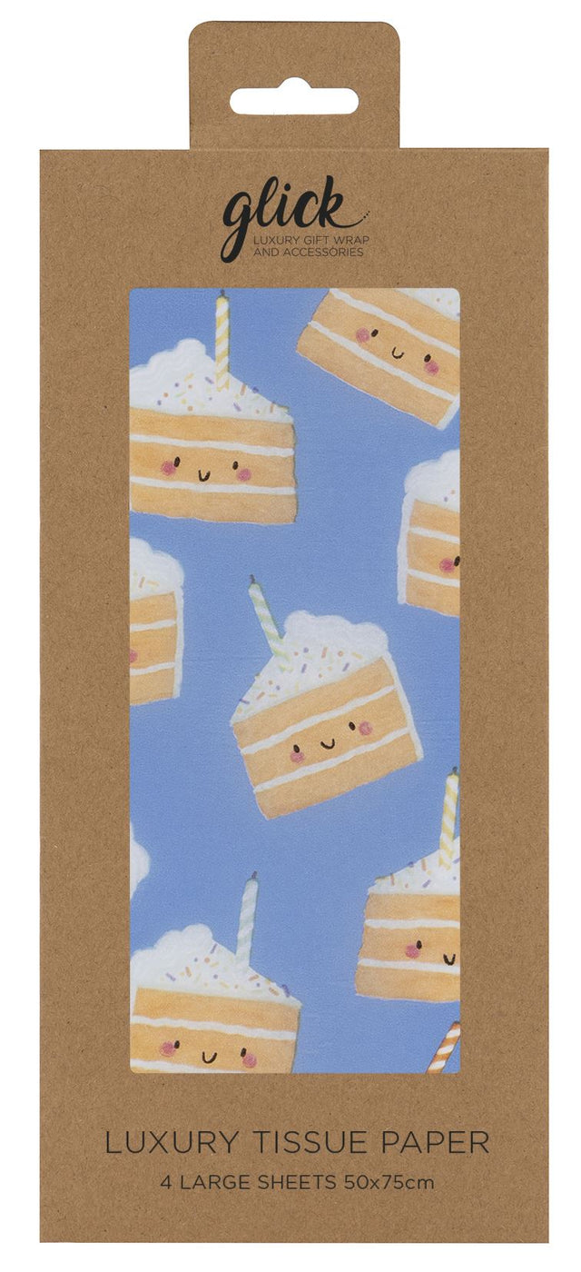 Blue Cakey Tissue Paper