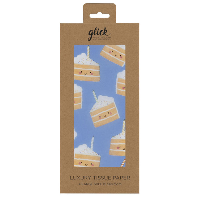 Blue Cakey Tissue Paper