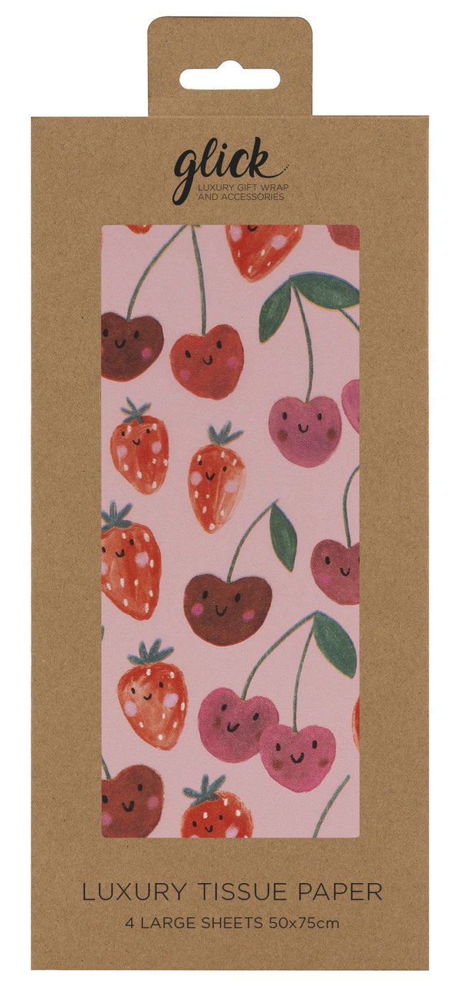 Cherry Strawbs Tissue Paper