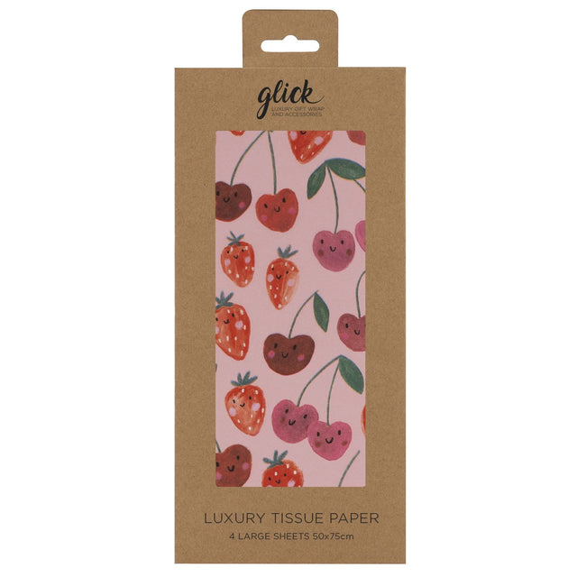 Cherry Strawbs Tissue Paper