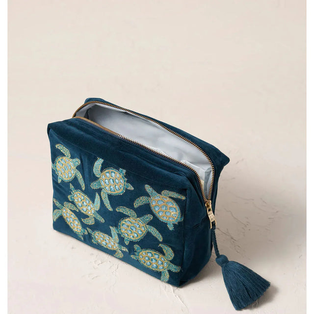 Swimming Turtle Marine Wash Bag